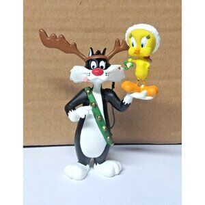 1993 Hallmark Keepsake Sylvester & Tweety Christmas Ornament Looney Tunes EUC
